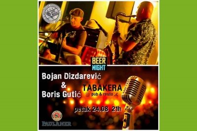 Ovaj petak u Tabakeri nastupaju Bojan Dizdarević i Boris Gutić - akcijska cijena burgera i točenog piva