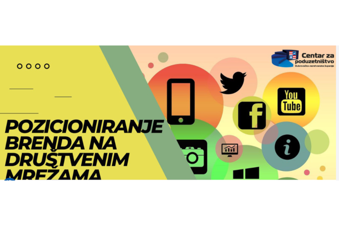 Poziv na besplatnu radionicu “Pozicioniranje branda na društvenim mrežama”