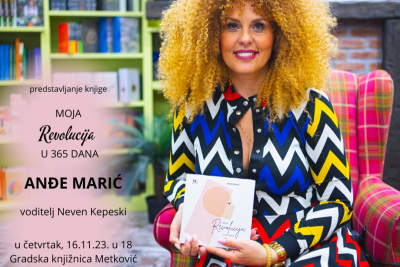 NAJAVA Promocija knjige „Moja revolucija u 365 dana“ Anđe Marić