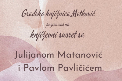 U srijedu u GKS-u književni susret s Julijanom Matanović i Pavlom Pavličićem