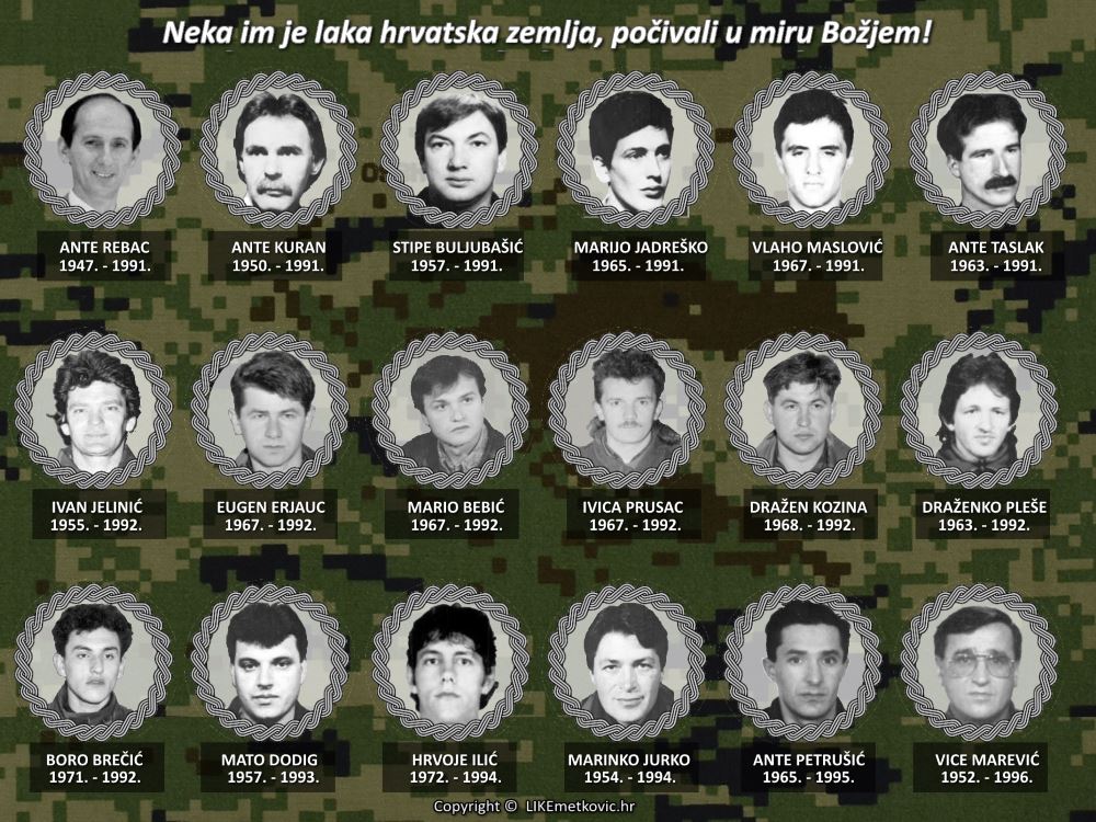 poginuli hrvatski branitelji